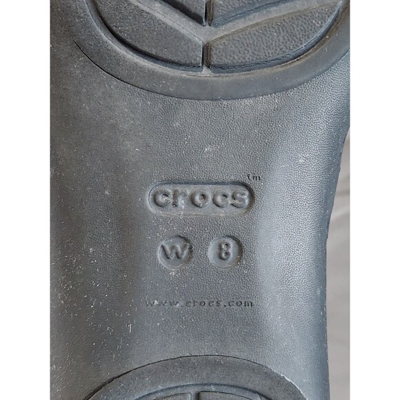 Crocs Iconic Comfort Lina Ballet Flats Black Shoes Women’s Size 8 Slip On - Picture 10 of 10